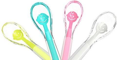 Silikonová lžička měkká Baby Ono - BABY´S SMILE - bílá - obrázek 2