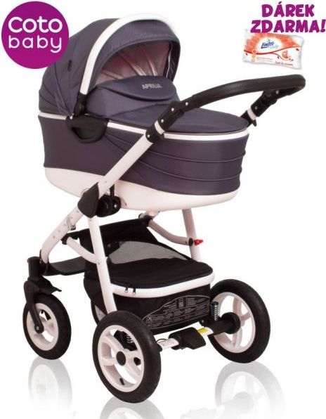 Kočárek APRILIA Coto Baby 2v1 - dark grey - obrázek 1