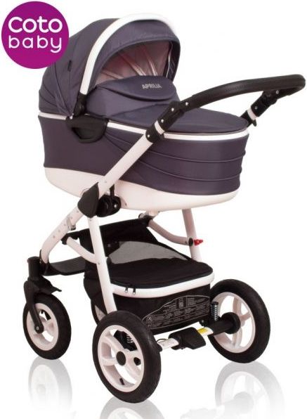 Kočárek APRILIA Coto Baby 2v1 - dark grey - obrázek 5