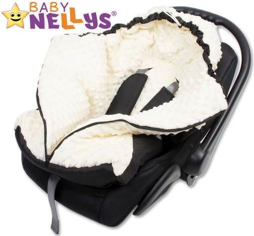 Fusák nejen do autosedačky Baby Nellys ® MINKY - růžový, amarant - obrázek 6