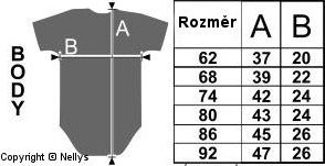 Body dlouhý rukáv RED HEART- černé - 62 (2-3m) - obrázek 2