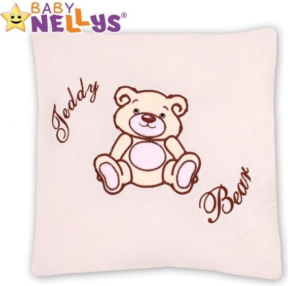 Polštářek 40x40 TEDDY BEAR Baby Nellys - smetanový - obrázek 1