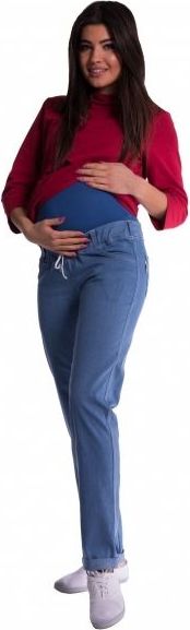 Těhotenské kalhoty - béžové - XL (42) / XL - obrázek 1