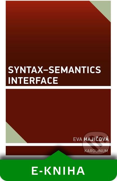 Syntax–Semantics Interface - Eva Hajičová - obrázek 1