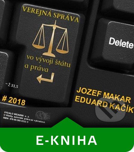 Verejná správa vo vývoji štátu a práva - Jozef Makar, Eduard Kačík - obrázek 1