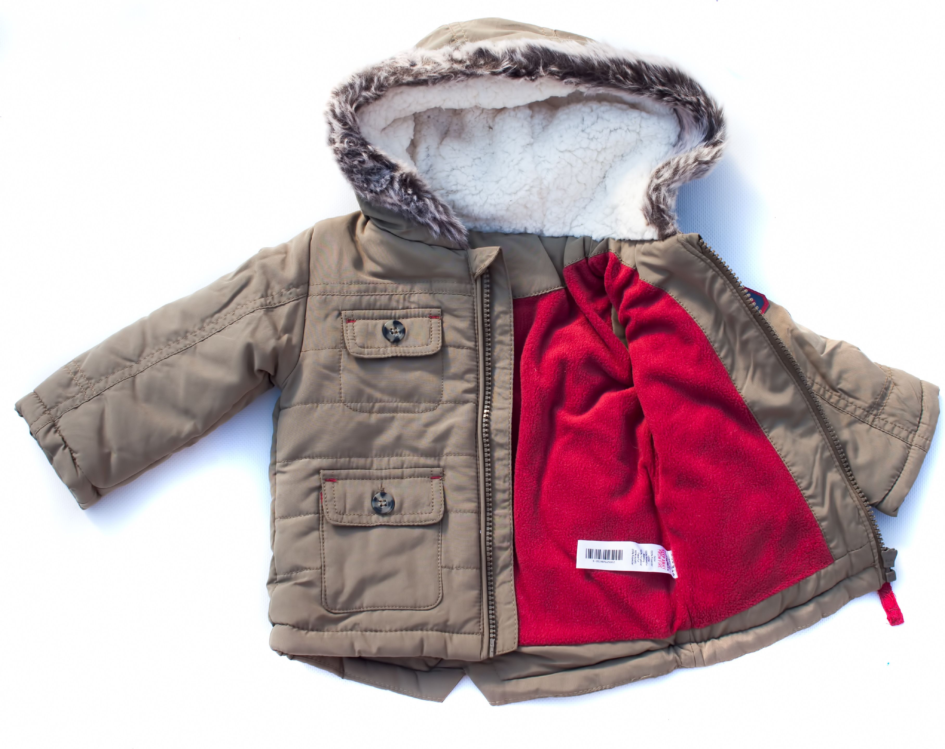 NUTMEG Kojenecká zimní bunda, parka Velikost: 92 - obrázek 2