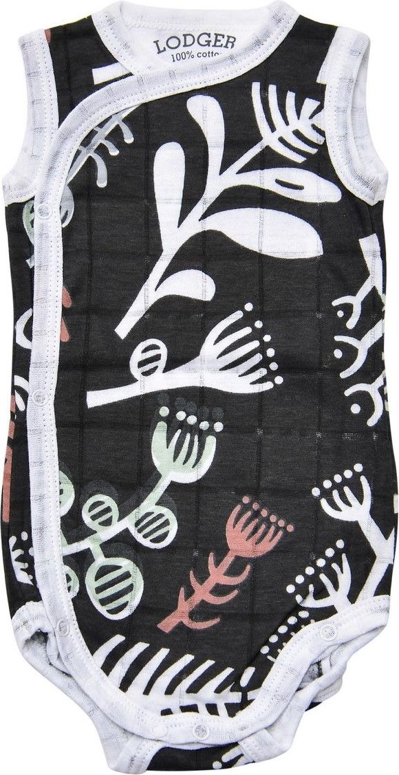 LODGER Romper Fold Over Botanimal Raven vel. 62 - obrázek 1