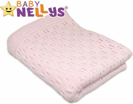 Háčkovaná dečka Baby Nellys ® - růžová - obrázek 1