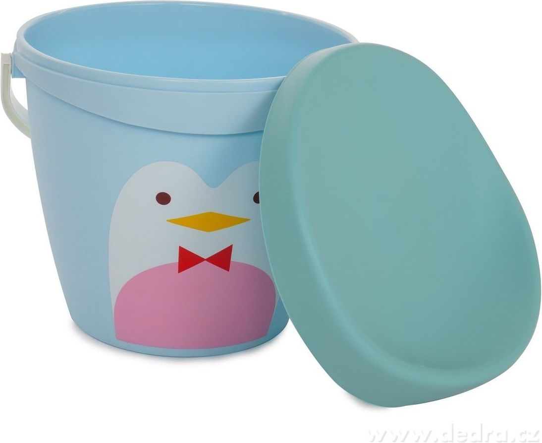 Dedra Plastový box/ sedátko Tučňák modro/zelené - obrázek 2