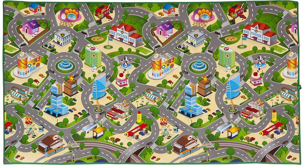 Scarlett dětský pěnový kobereček CITY & MAPA - obrázek 1