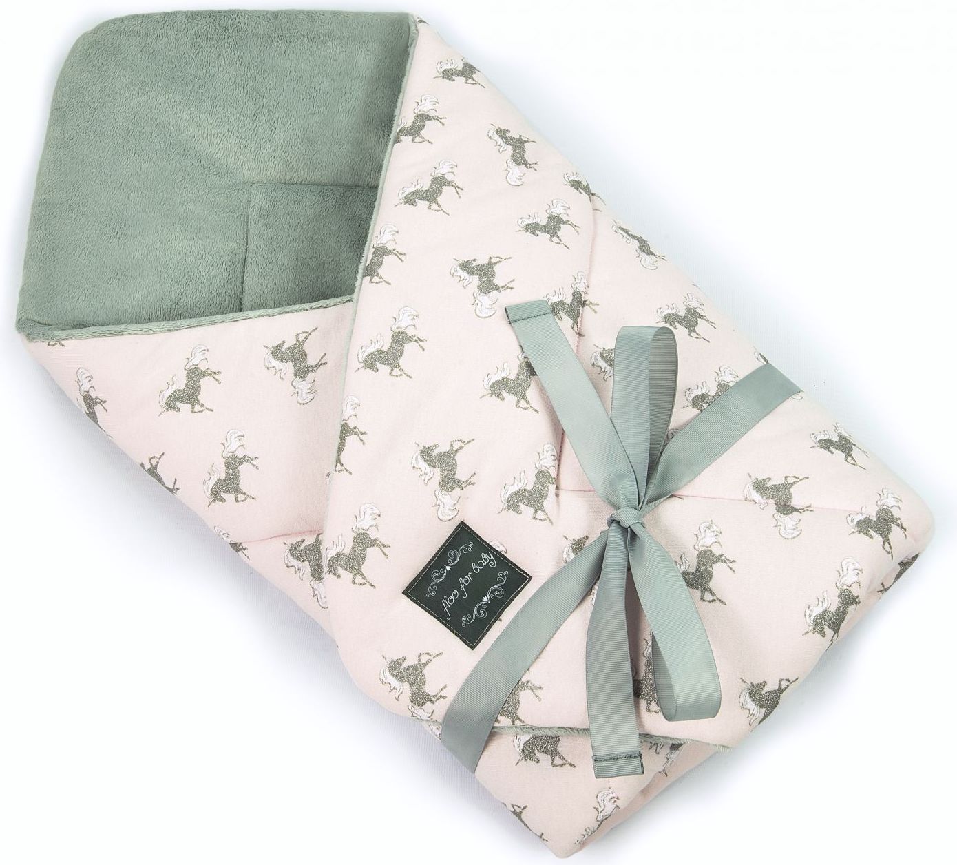 Floo for baby zavinovačka UNICORN grey - obrázek 1