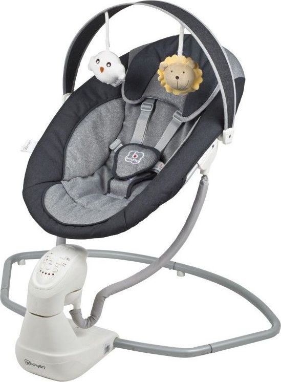 BabyGo houpačka Cuddly Anthracite - obrázek 2