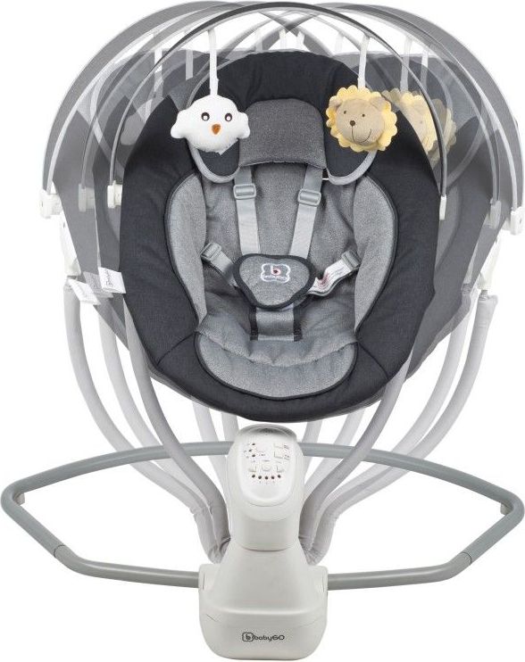 BabyGo houpačka Cuddly Anthracite - obrázek 3
