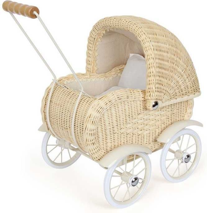 Legler Proutěný kočárek pro panenky - obrázek 1