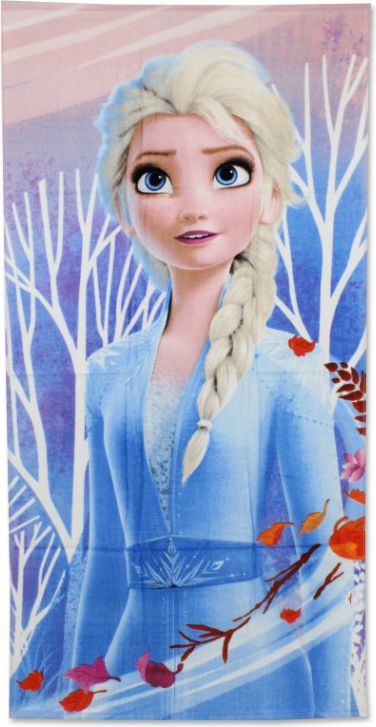 Setino - Dětská / dívčí bavlněná osuška Ledové království II. ( Frozen  - Elsa ) 70 x 140 cm - obrázek 1