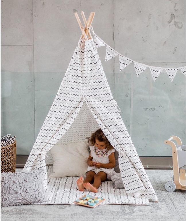 KINDSGUT Dětské teepee cik cak - obrázek 1