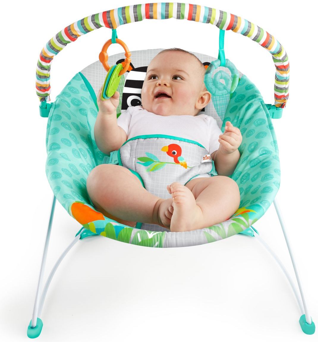 Bright Starts Lehátko vibrující Zig Zag Zebra 0m+, do 9 kg, 2018 - obrázek 4