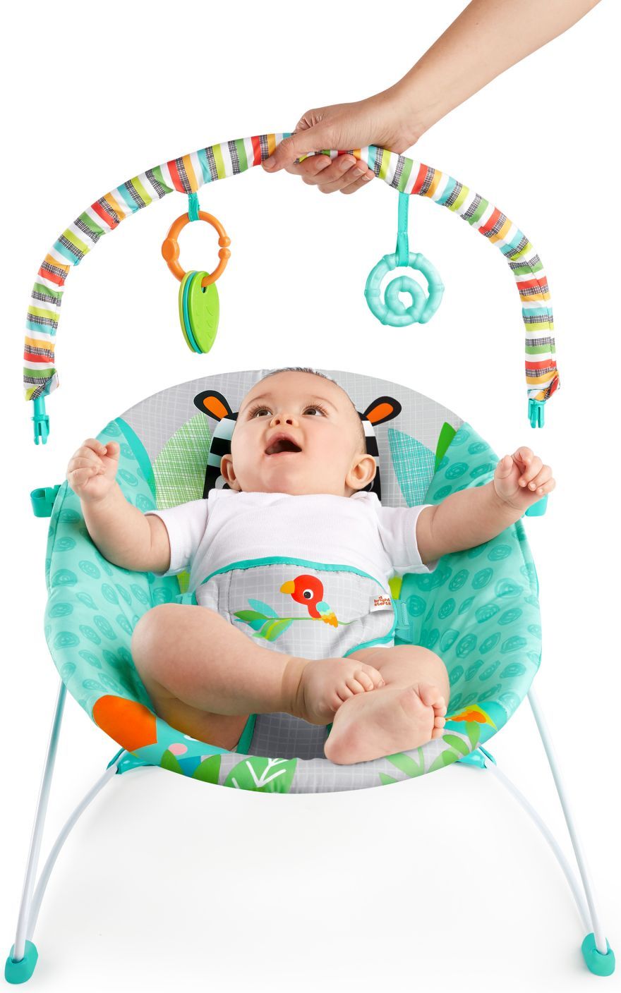 Bright Starts Lehátko vibrující Zig Zag Zebra 0m+, do 9 kg, 2018 - obrázek 5
