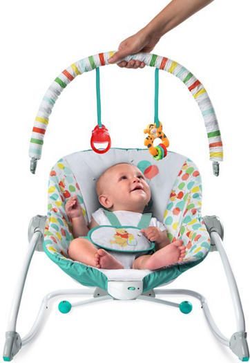 Bright Starts Houpátko vibrující Winnie the Pooh 0m+, do 18kg, 2017 - obrázek 4