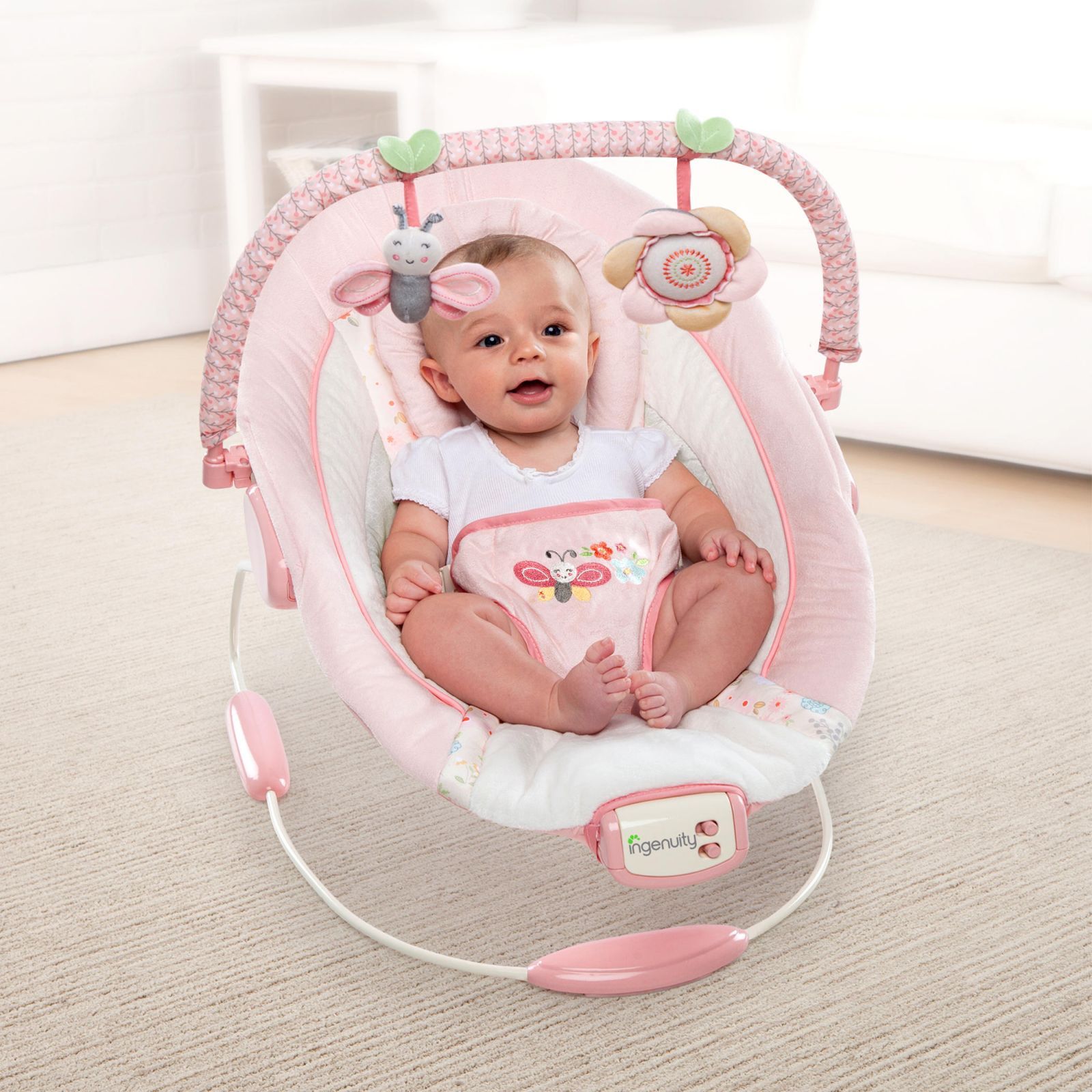 Bright Starts Lehátko vibrující s melodií Felicity Floral 0m +, do 9kg, 2018 - obrázek 3