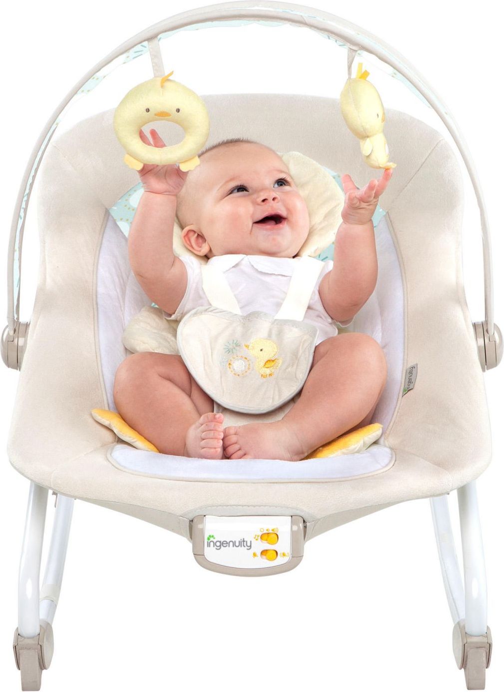 Bright Starts Houpátko vibrující s melodií Cuddles&Quacks 0m+, do 18kg, 2019 - obrázek 4