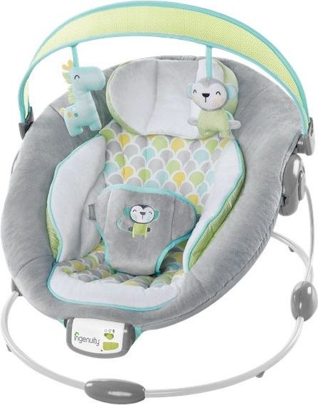 Bright Starts Lehátko vibrující s melodií a s bílým šumem Savvy Safari 0m +, do 9kg, 2018 - obrázek 1