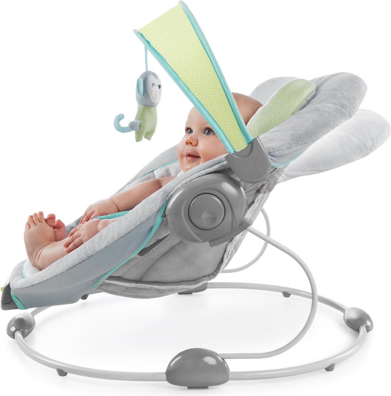 Bright Starts Lehátko vibrující s melodií a s bílým šumem Savvy Safari 0m +, do 9kg, 2018 - obrázek 5