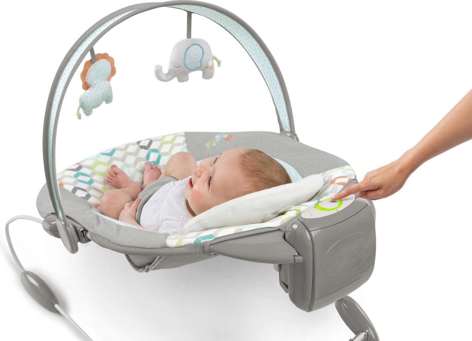 Bright Starts Lehátko smart pohupující se s melodií Candler 0m+, do 9 kg, 2018 - obrázek 4