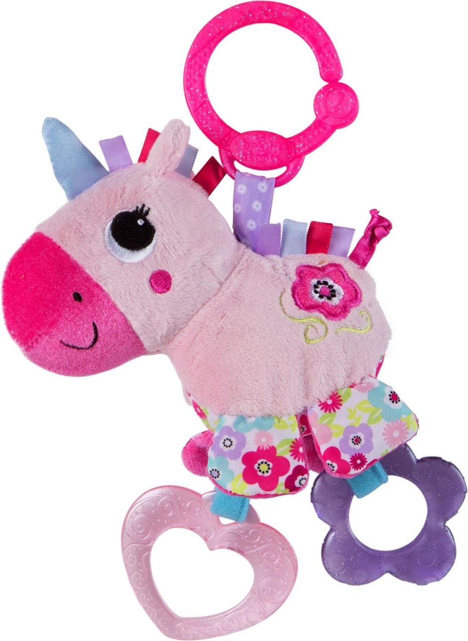 Bright Starts Hračka aktivní na C kroužku Sparkle&Shine jednorožec 0m+ - obrázek 1