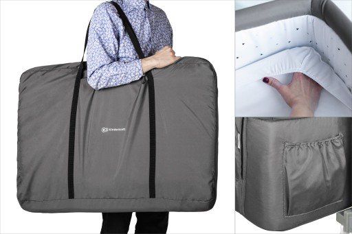 Přístavní postýlka Kinderkraft Neste beige - obrázek 2