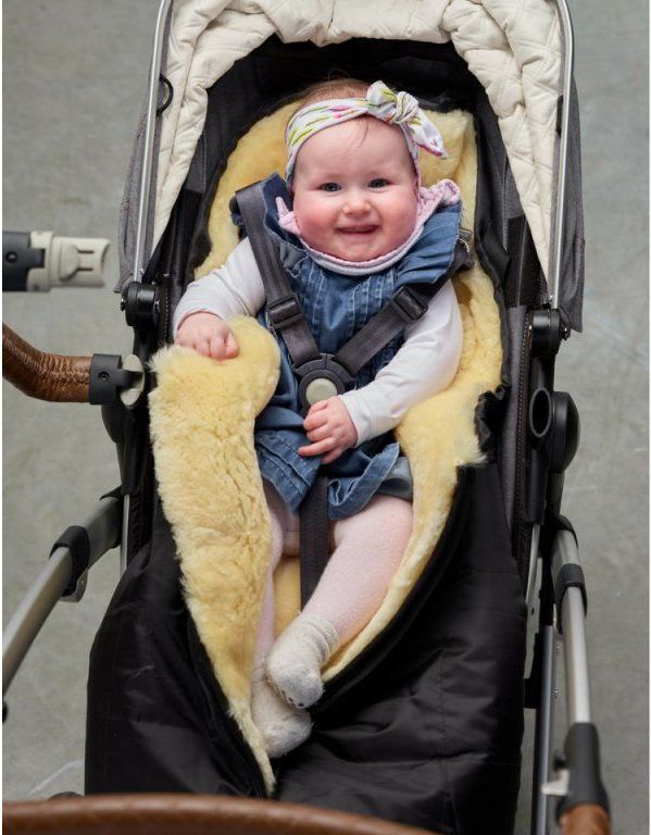 Naturally SheepSkins - Polární fusak do kočárku z MERINO vlny (1 zip) - obrázek 2
