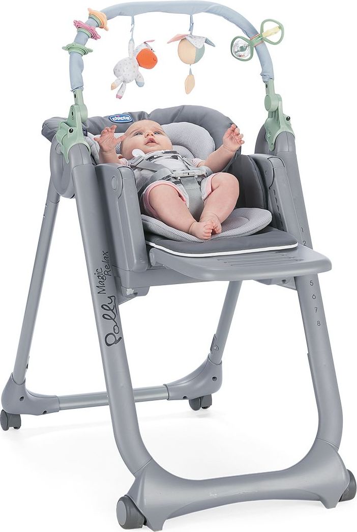 Chicco Židlička jídelní Polly Magic Relax - Dove Grey - obrázek 1