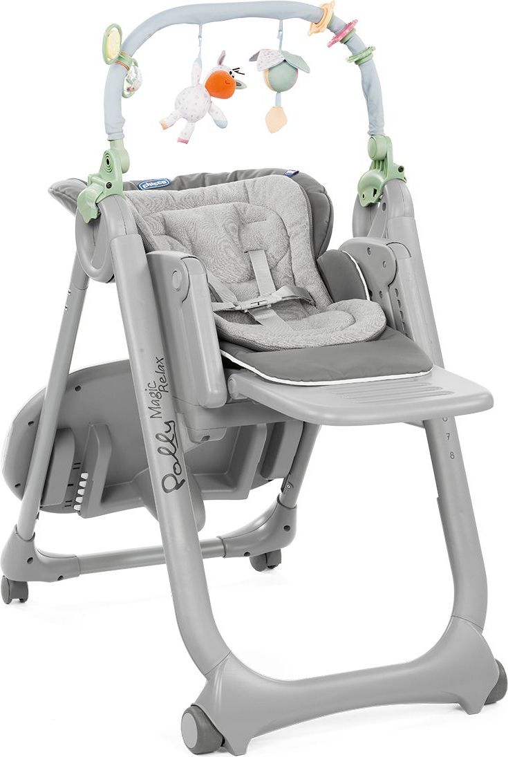 Chicco Židlička jídelní Polly Magic Relax - Dove Grey - obrázek 3