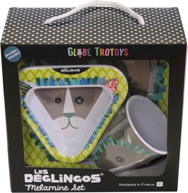 Déglingos Jídelní set lvíčkos JELEKROS - obrázek 1
