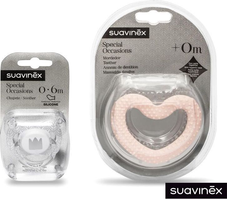 Suavinex DUDLÍK FYZIOLOGICKÝ 4-18 m SILIKON LABUŤ - BÍLÝ - obrázek 3