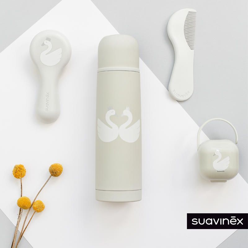 Suavinex TERMOSKA na tekutiny LABUŤ - ŠEDÁ LABUŤ - obrázek 2
