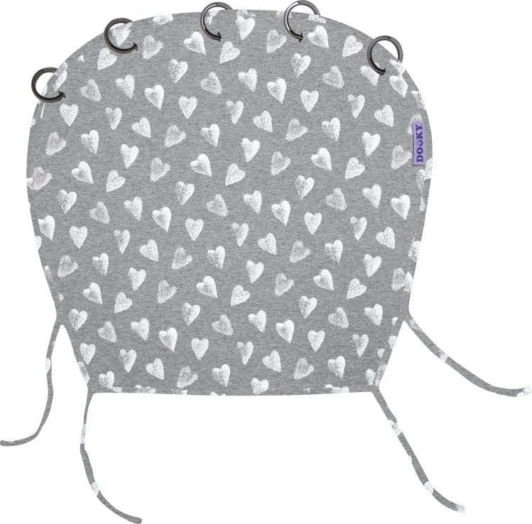 Dooky Design clona Limited HEARTS Grey - obrázek 1