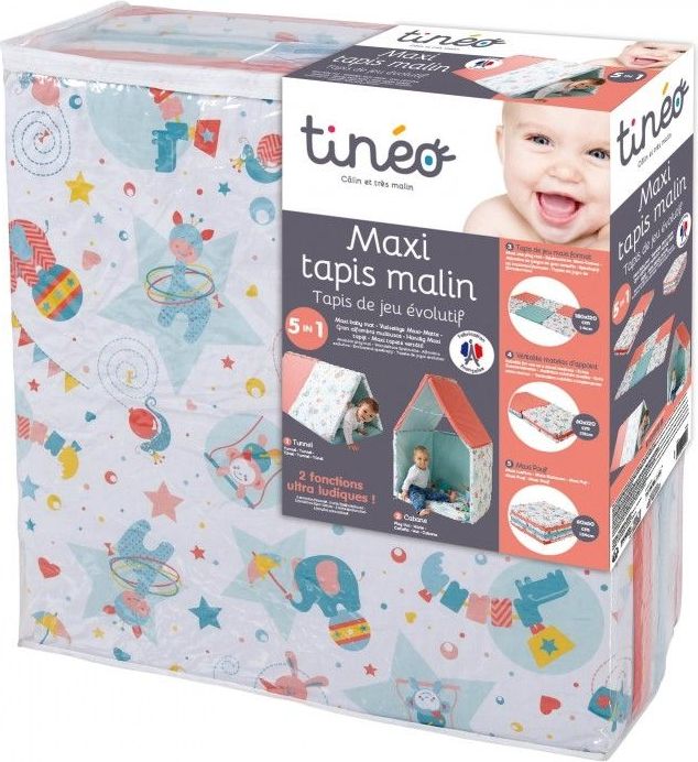 Tineo Cestovní matrace a podložka 5v1 modro červená - obrázek 6