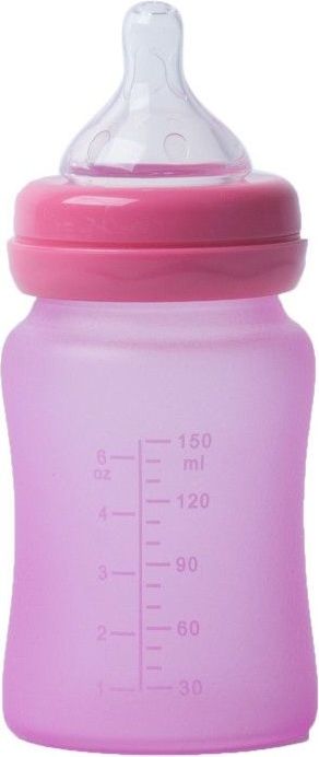 Bo Jungle skleněná láhev s úchyty B-Thermo 150ml Pink - obrázek 2