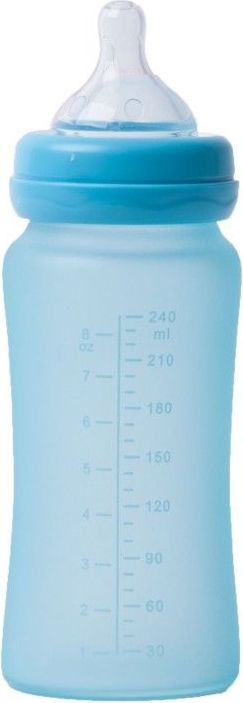 Bo Jungle skleněná láhev s úchyty B-Thermo 240ml Turquoise - obrázek 1