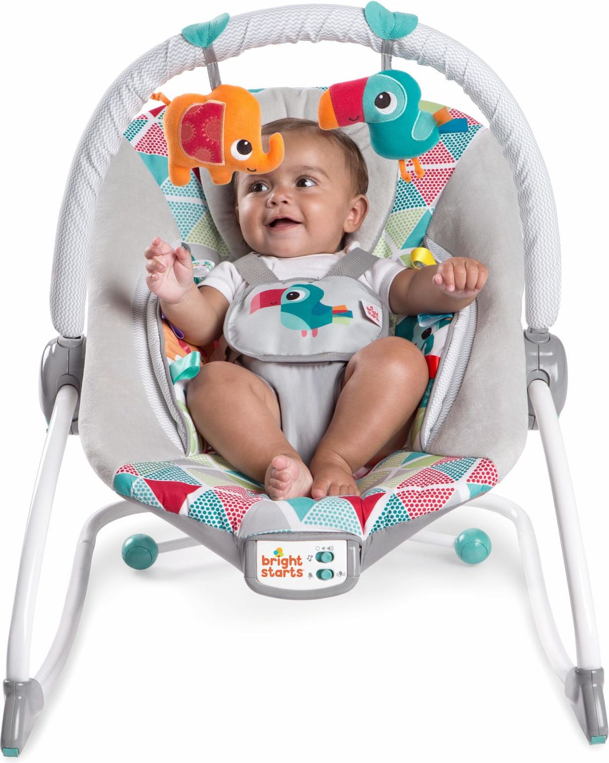 Bright Starts Houpátko vibrující s melodií Toucan Tango 0m+, do 18kg - obrázek 4