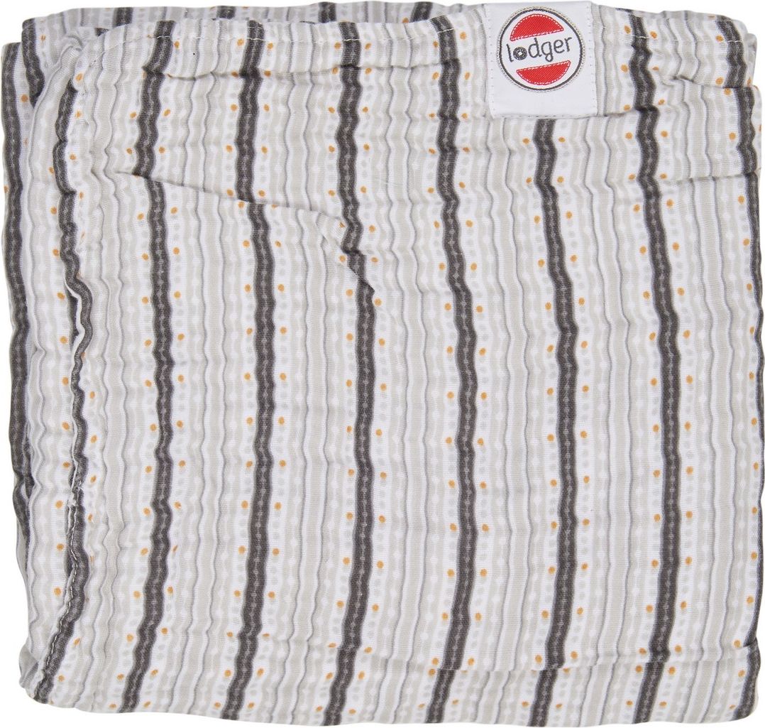 DekaLODGER Dreamer Muslin Stripe Xandu Mist 120 x 120 cm - obrázek 1