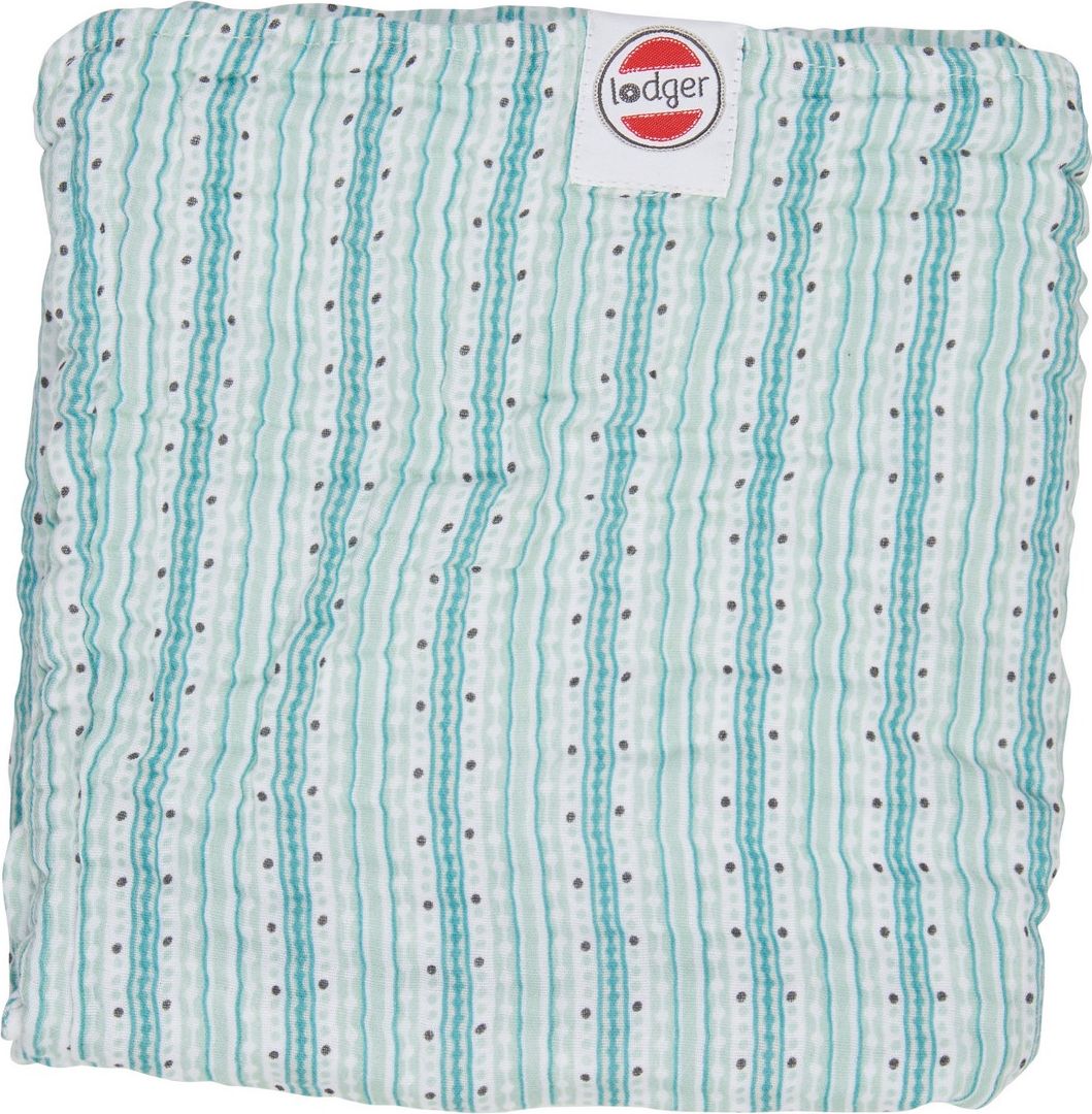 Deka LODGER Dreamer Muslin Stripe Xandu Silt Green 120 x 120 cm - obrázek 1