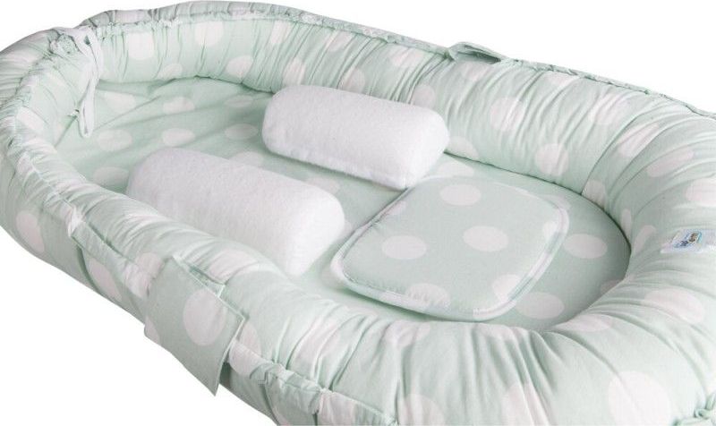 BabyJem hnízdečko Between Parents Baby Bed Green - obrázek 4