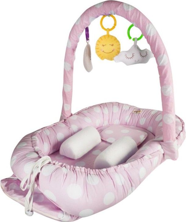 BabyJem hnízdečko Between Parents Baby Bed Pink - obrázek 1