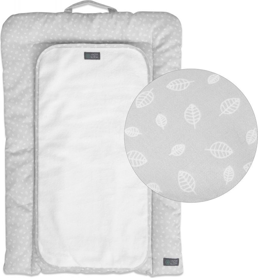 VINTER & BLOOM Nordic Leaf Přebalovací podložka Calm Grey - obrázek 1