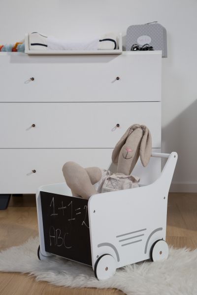 Childhome Dekorativní kočárek dřevěný White - obrázek 2