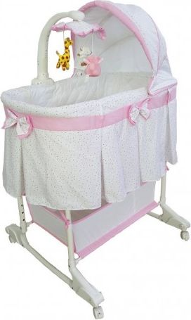 Multifunkční kolébka Milly Mally Sweet Melody simple pink, Růžová - obrázek 1