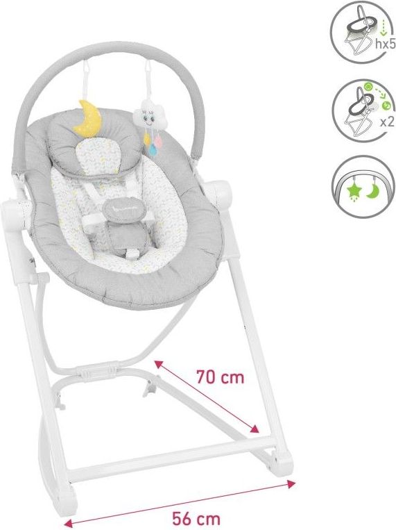Badabulle lehačka COMPACT´UP Candy - výškově nastavitelná lehačka - obrázek 5