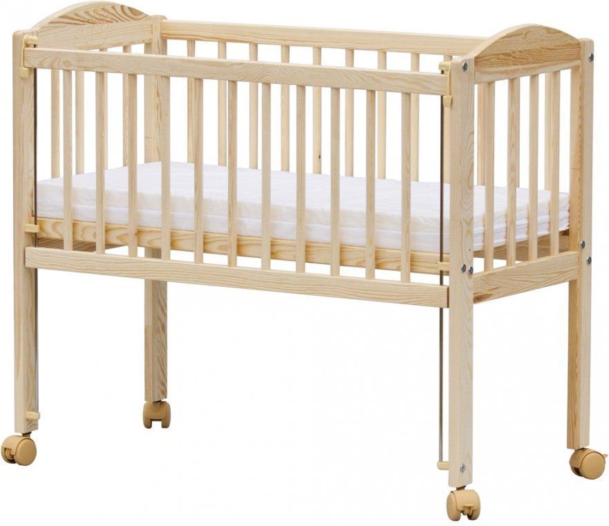 Dětská postýlka k posteli rodičů BABY Scarlett ECO (borovice), st. bok - 90 x 41 cm - obrázek 3